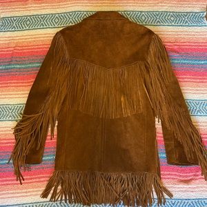 Mens Vintage Suede Leather Jacket